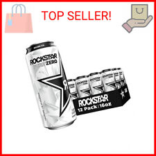 Rockstar Pure Zero Energy Drink, Silver Ice, 0 Sugar, with Caffeine and Taurine, picture