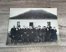 ANTIQUE OLD PHOTO PICTURE Merriman Church Congregation Texas 1919 Ephemera picture