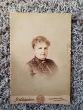 Vintage cabinet card photo from C.L. Gillingham Studio.1890's Colorado Springs picture