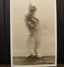 WWI Era Fort Monroe VA Virginia Mine Explosion Picture RPPC Real Photo Postcard picture