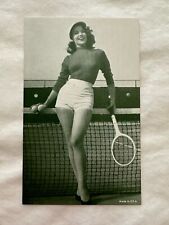 Vintage 1940's Mutoscope Arcade Pinup Card Cheesecake Tennis Player picture