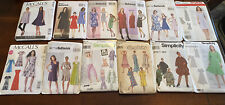 Lot of 12 Women's Sewing Patterns Butterick McCalls Simplicity picture