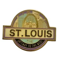 Vintage Saint Louis The Gateway to the West Gateway Arch Travel Souvenir Pin picture