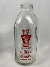 Vintage Milk Glass Bottle Mexico -Leche Chihuahua, Chih. Base De La Corona Baby picture