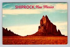 Shiprock NM-New Mexico, Scenic Rock Formations, Vintage Postcard picture