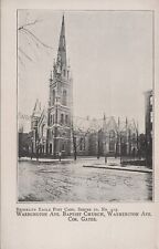 Brooklyn Eagle: #415 Washington Avenue Baptist Church NYC New York vtg Postcard picture