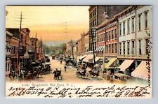 Red Bank NJ-New Jersey, Businesses On Broadstreet, Vintage c1909 Postcard picture