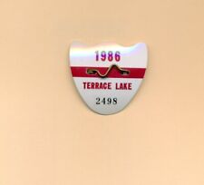 1986 Terrace Lake Butler New Jersey Summer Swim Badge Pass Plastic Pin picture