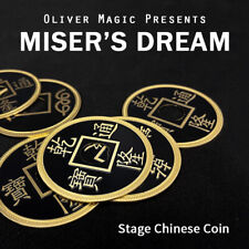 Miser's Dream (Stage Chinese Coin) by Oliver Magic Coin Magic Tricks Gimmick Fun picture