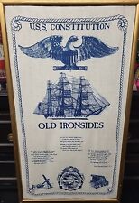 Vintage Ship Wall Banner- 'U.S.S. Constitution - 1794-1797 