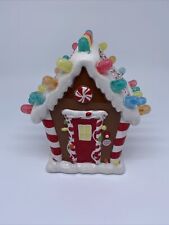 Vintage 2008 HALLMARK Christmas Gumdrop Gingerbread House Lights & Music Works picture