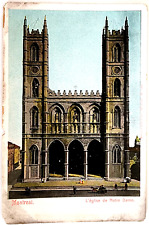 Montreal L'Eglise De Motre Dame Canada Historical Structure Postcard picture