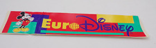 Vintage Euro Disney Mickey Mouse Multi Color Decal Bumper Sticker picture
