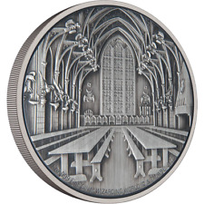 HARRY POTTER - HOGWARTS - The Great Hall 1oz Pure Silver Coin - NZ Mint picture