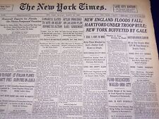 1936 MARCH 23 NEW YORK TIMES - NEW ENGLAND FLOODS HARTFORD TROOP RULE - NT 2130 picture