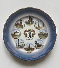 Vintage SCHEDEL Bavaria BERLIN Souvenir Plate City Views Iridescent Color picture