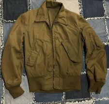 Vintage Flyers Cold Weather Jacket Green Faded Broken Zipper picture