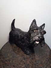 Vintage Realistic Large Scottish Terrier Resin Dog Statue/Sculpture(14