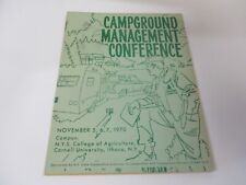 Vintage 1970 Campgound Management Conference Book Cornell University picture