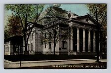 Louisville KY-Kentucky, First Christian Church, Antique, Vintage Postcard picture