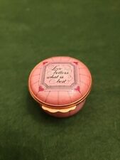 HALCYON DAYS ENAMELS TRINKET BOX - LOVE BETTERS WHAT IS BEST picture