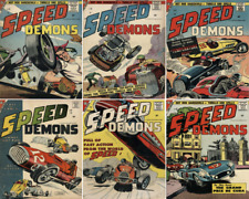1957 - 1958 Speed Demons Comic Book Package - 6 eBooks on CD picture