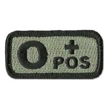 Hook Compatible Fastener Compatible Patch Blood Type O+ POSITIVE Foliage 1x2 picture