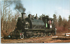 Vancouver Island British Colombia MacMillan Bloedel's Locomotive #1055 Postcard picture