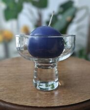 Replacement Vintage Glass Cup for Danish Wrought Iron Candle Holder picture