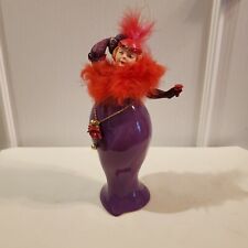 Red Hat Society? Lady in Purple dress and Red Hat Figurine holding a rose picture