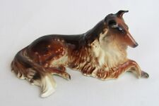 Vintage Hagen Renaker 1955 - 1970 Tri-Color Bonnie Collie Dog Glossy Figurine picture