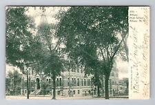 Albany NY-New York, Albany High School Building, Vintage c1905 Souvenir Postcard picture