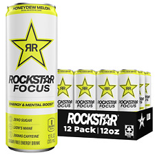 Rockstar Focus Energy Drink, Honeydew Melon, 12 Fl Oz Cans Pack of 12 picture