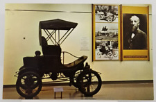 Postcard 1901 White Steamer & Display Antique Car Auto Unposted picture
