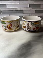 Set Of Two (2)~VINTAGE CISCO TORRANCE CHINA VEGETABLE SOUP BOWLS HANDLED MUGS picture