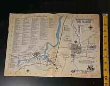 Wisconsin Dells Vintage Map Water Ways Lake Delton Devils Lake picture