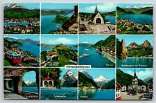 Postcard Switzerland Vierwaldstättersee Lake 1975 picture