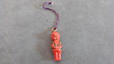 Vintage Japanese Kobe Celluloid Pop Out Eyes Red Kewpie Doll Charm RARE. picture