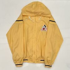 Vintage 70s/80s Disney Mickey Mouse Full Zip Hoodie Jacket Men’s Small Yellow picture