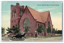 1910 Trinity Methodist Church Exterior Building Wichita Kansas Vintage Postcard picture