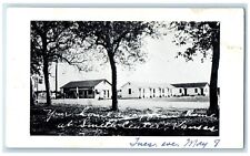 c1930's W & H Lodge Motel Smith Center Kansas KS Unposted Vintage Postcard picture