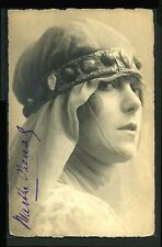 French 1915 MARTHE CHENAL Signed RPPC Opera Star SABOURIN Photo ~ VASTA Archive picture