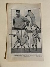 New York Giants Christy Mathewson Rube Marquard 1912 Baseball Team 4X6 Picture picture