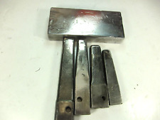 Set of four vintage rivet sets with setting block picture