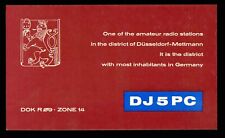 QSL Card Radio Germany DJ5PC 1967 Düsseldorf-Mettmann ≠ W637 picture