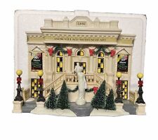 Dept 56 Snow Village Museum Of Art Nice - Bow shows Wear  picture