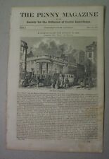 1837 paper: London BANKING, Bank of England - birds' tails feathers & wings picture