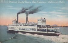 SP Ferry Steamer Santa Clara San Francisco Oakland California Postcard picture