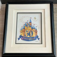 Disneyland 50th Anniversary Framed 3D Castle Art with Box picture
