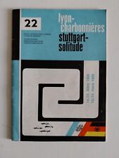 Lyon-Charbonnieres Suttgart-Solitude 1969 Official Programme picture